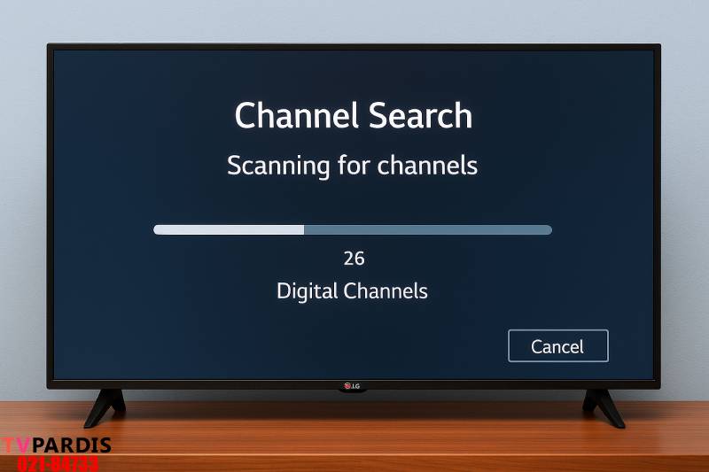 دلایل کانال یابی نکردن تلویزیون ال جی